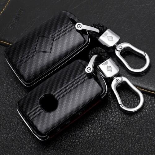 For Mazda 3 Alexa CX5 CX8 CX4 2019 2020 20213Button Smart Remote Carbon Fibe Car Key Case Cover Holder Shell Car Key Accessories