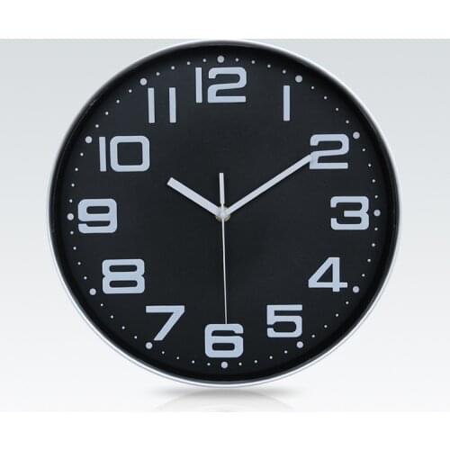 Home wall clock 3D digital wall clock Nordic style clock 11 inch living room study wall clock