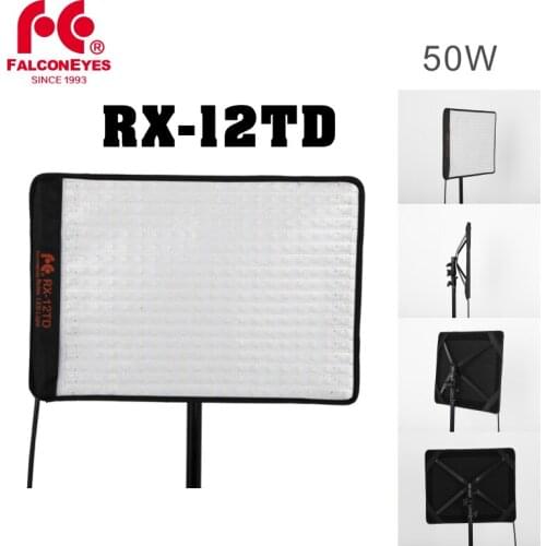 Falcon Eyes 50W Photo Light Portable LED Photo Light 280pcs Flexible LED Photo Light RX-12TD
