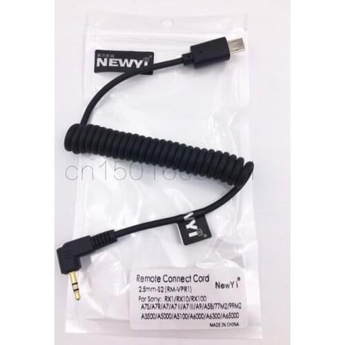 2.5mm-S2 Remote Control Shutter Connect Cable Cord for Sony A9 A7 A7R A7S A7SII A7RII A7M2 A7RIII A6500 A6300 A6000 A5100 A5000