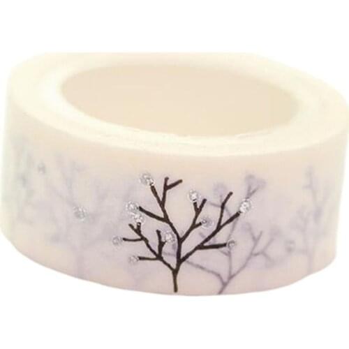 Creative Flashing Gold Leaf Festival Decorative Masking Washi Tape Diy Diary Scrapbooking Practical Tape