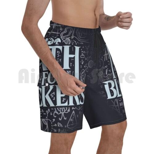 Math Is For Blockers-Artifact Edition Beach Shorts Men Beach Pants Swim Trunks Magic Plains Island Swamp Mountain