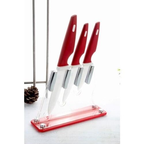 Ceramic 3 Piece Knife Set Stainless Steel MEAT cutting knife fruit knife bread knife