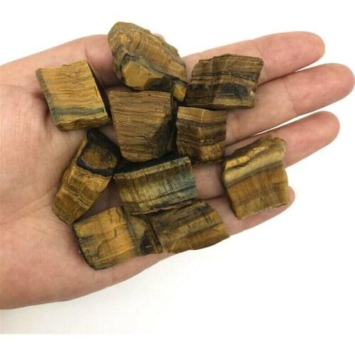 Wholesale 1pc Natural Tigers Eye Stone Rough Crystal Mineral Stone Specimen Healing Decor Natural Quartz Crystals