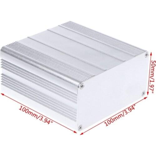 P15D DIY Aluminum Enclosure Case Electronic Project PCB Instrument Box 100x100x50mm