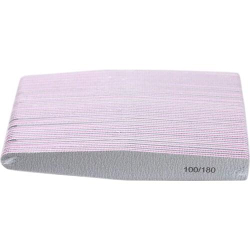 50Pcs Professional Nail Files Double Side of the Nail File Buffer 100/180 Nail Art Sanding Files Nail Art Tool
