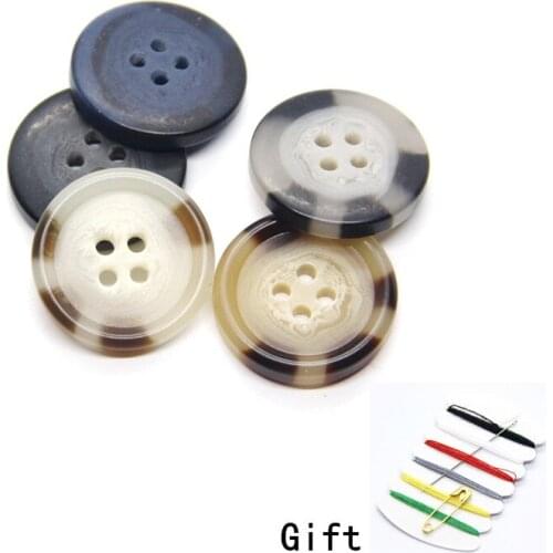 15-25mm Imitation Horn Pattern Coat Buttons For Clothing Windbreak Knit Classical Decor Handmade DIY Accessories Wholesale