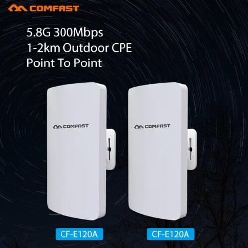 Clearance 2pcs 5.8G 300Mbps Outdoor wireless bridge wifi CPE Access Point Antenna WI-FI router wifi repeater Nanostation E120AV1