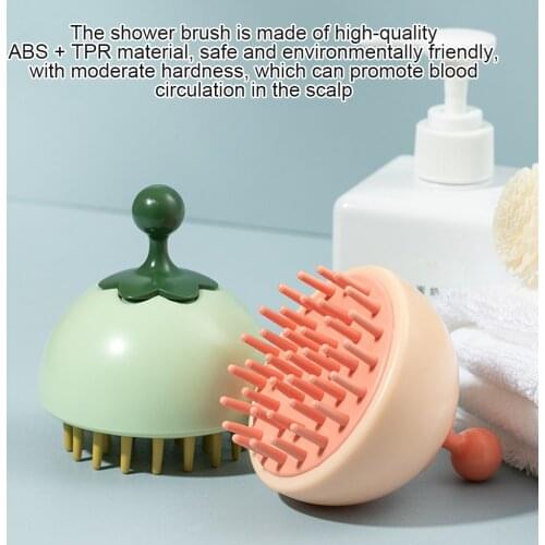 Handheld Silicone Scalp Shampoo Massage Brush Washing Shower Hair Massager Clean Brush Bath Shower Hair Cleaning Brush Comb
