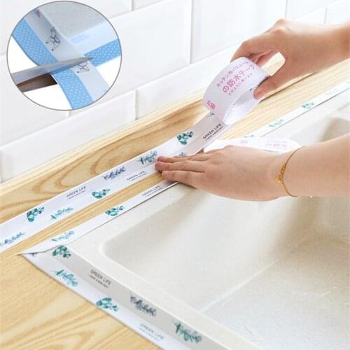 4M Self Adhesive Kitchen Tape waterproof PVC bathroom wall corner line sink stickers Table corner guards Door window seal strip
