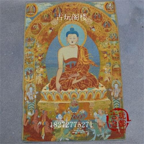 Colección de Boutique China el diagrama de Shakya Muni bordado de Thangka