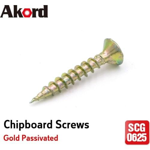 100pcs/lot Chipboard Wood Screws M3.5 20MM 25MM Flat Countersunk Head Phillips Drive Steel Gold Passivated Fastener
