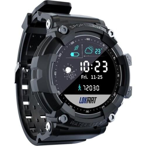 LOKMAT ATTACK 2 Smart Watch Fitness Tracker Full Touch Screen Heart Rate Monitor Bluetooth Sport Smartwatch Men For Android Ios