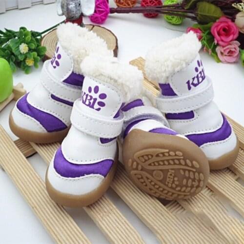 Winter Dog Pet Shoes Anti-slip Snow Boots for Small Dogs Thick Cat Puppy Shoes Socks Pet Boots for Chihuahua