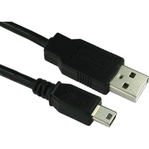 1pc kphrtek 1.8m MINI USB Cable Sync & Charge Lead Type A to 5 Pin B Phone Charger 2m / 6ft