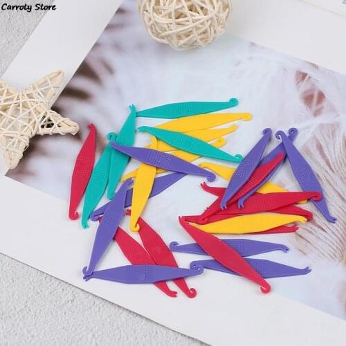 100PCS Disposable Dental Orthodontic Elastic Placer for Braces Bands Orthodontic Rubber Ligature Ties Ring Retractor Tooth Care