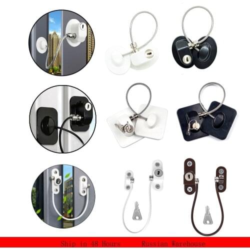 4/8Pcs/Set Window Locks Children Protection Lock Stainless Steel Window Limiter Baby Safety Infant Security Child Window Lock