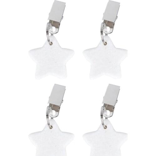 4pcs Teardrop Stone Tablecloth Weights Metal Hanging Table Cloth Cover Pendant Holder Clip Buckles Party Picnic Decoration