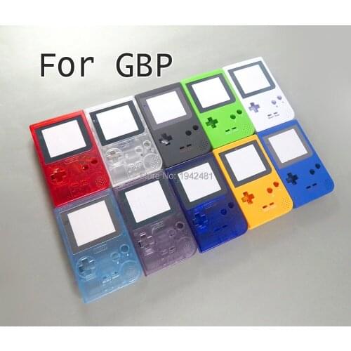 40sets For GBP Shell Case with Buttons Kit Full Case Cover Housing Shell Replacement for Gameboy Pocket Game Console 10 colors