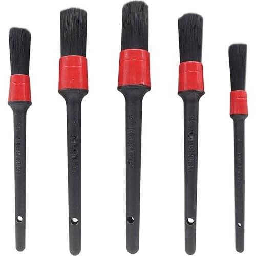 5 Pcs Detailing Brush Car Wash Brush for Washing Car Interior Cleaning Wheel Gap Rims Dashboard Air Vent Trim Detailing Tool