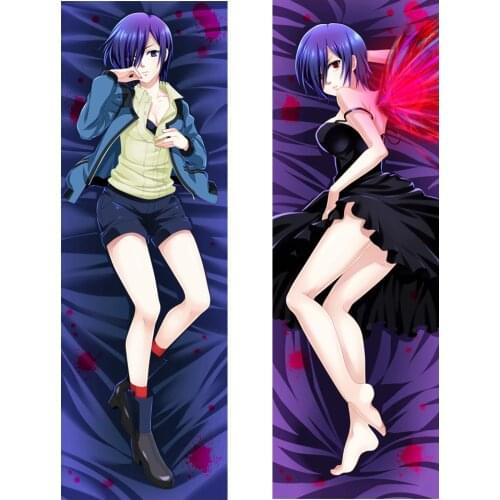 Anime JK Tokyo Ghoul Dakimakura Body Pillow Cover Case Japan Classic Cartoon Manga Girl Touka Kirishima Hug Hugging Pillowcase
