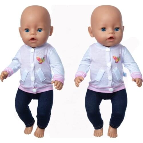 Butterfly Suit Doll Clothes Fit 17 inch 43cm Doll Clothes Born Baby Suit For Baby Birthday Festival Gift