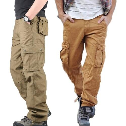Cargo pants Trousers for men 2021 Six Pockets mens clothing sports pants for men Military style trousers Mens Outdoor pants 4X