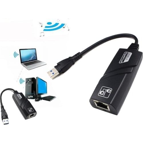 Wired USB 3.0 To Gigabit Ethernet RJ45 LAN (10/100/1000) Card Adapter Mbps Wholesales Ethernet For PC Network R5V9