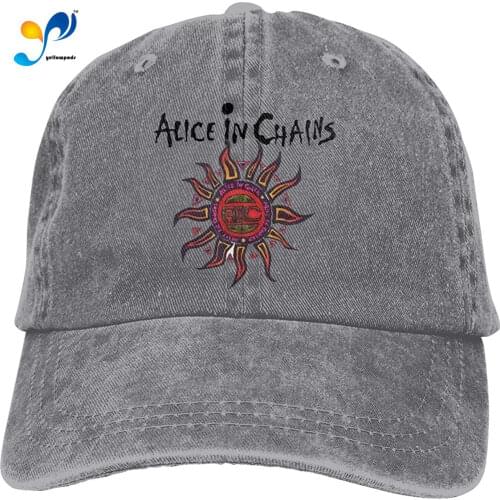 Gerneric Alice in Chains Adjustable Unisex Hat Baseball Caps Gray