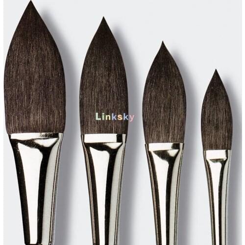 Da Vinci Watercolor Series 803 Paint Brush, Cats Tongue Wash Russian Blue Squirrel Hair with Short Black Handle,Art supplies