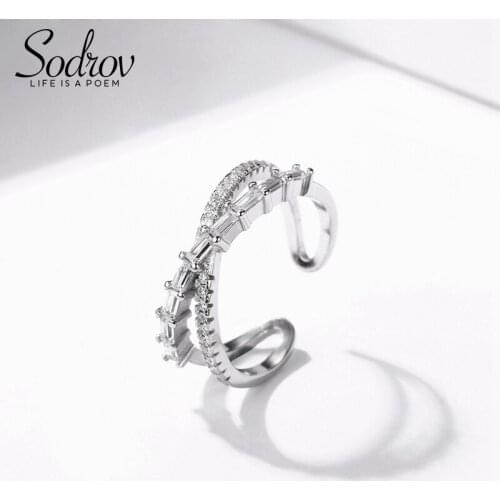 Classic Hot Simple Style Hot Sale 925 100% Solid Sterling Silver Open Finger Rings For Women Birthday Present R029