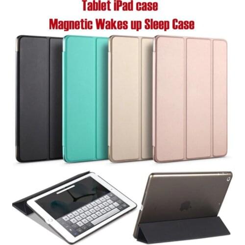 KQJYS Magnetic Wake Up Sleep Stand Holder Cover for iPad 5 6 Protective Case Smart Flip Leather Cases for Apple iPad Air 1 2