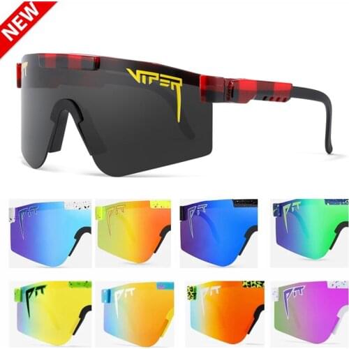 New Pit viper Sport Sunglasses Men Polarized Outdoor Eyewear TR90 Frame UV400 Protection Black Lens C19