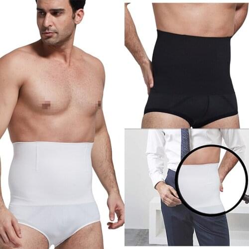 Mens Waist Trainer Body Slimmer Briefs Abdomen Compression Waist Tummy Belly Control Shapewear Panties Slimming Body Shaper