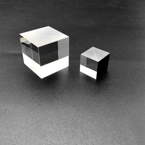 Custom Beamsplitter Prism Right Angle Triangle Prism Cube Beamsplitter AR Coating Right Angle Prism Glue Prism