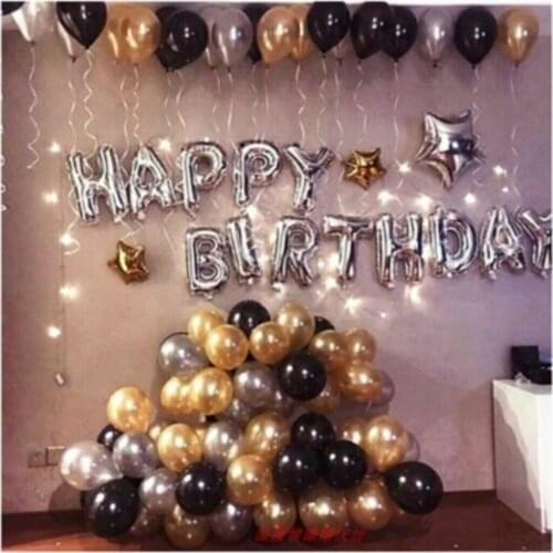 60 pcs 12 inch birthday balloon set helium latex wedding decoration birthday party flying balloon