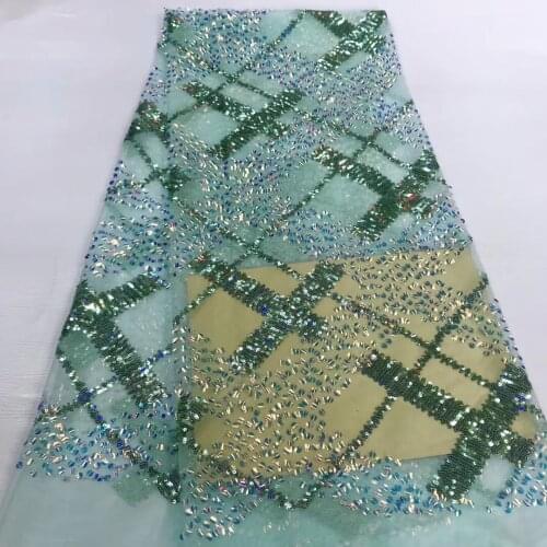 The latest French Niger sequins sequin mesh lace fabric 2020 high-quality African lace fabric wedding dress J4061