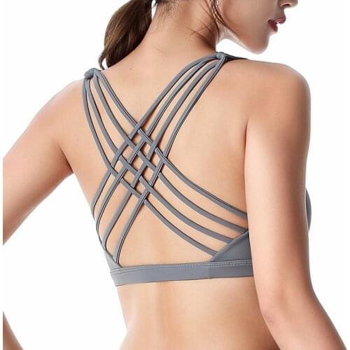 New Classic Crossing Sports Bra No Steel Ring Sujetador Deportivo Shockproof Running Fitness Women Gathering Plus Size Push Up