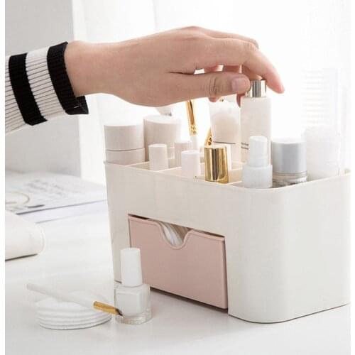 Makeup Organizer Saving Space Desktop Comestics Makeup Storage Case Drawer SNO88