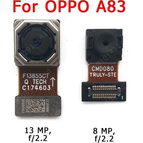 Original Front Rear Back Camera For OPPO A83 Main Backside Frontal Facing Camera Module Replacement Repair Spare Parts