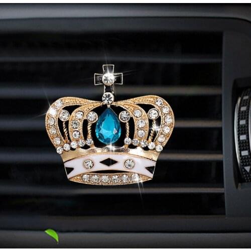 An crown Style car air freshener perfume bottle diffuser in the car auto Air conditioner outlet vent air Perfume clip