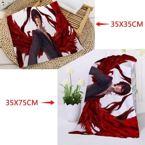 35x35cm,35x75cm Towels Custom NOBLESSE Anime Towels Printed Square Microfiber Absorbent Drying Bath Towels A20.5.21