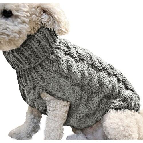 Dropshipping Dog Clothes For Large Small Dogs Jacket Cat Clothing Pet Sweater Coat Chihuahua Knitted Pure Shirt Cat Vest Costum