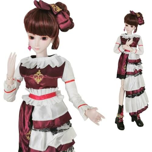 EVA BJD 1/3 BJD Doll Bertha 24in 60cm 22 Ball Jointed BJD Dolls Full Set SD Doll Toy Surprise Doll Gift Makeup Dress Shoes Wig