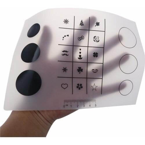 Practice Silicone Nail Art Stamping Mat Nail Artist Design Work Space Stamping Plate Practice Pad Manicure Clear Washable Mat