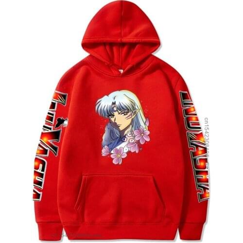Janpanese Anime Inuyasha Sesshoumaru Hoodie Men Women Unisex Hoodies Camisas Streetwear Hoodie