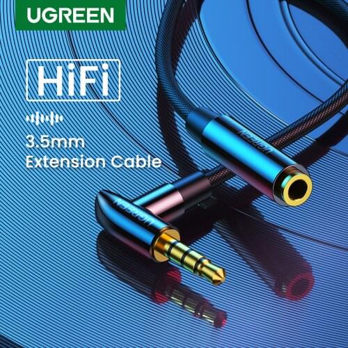 UGREEN 3.5mm Headphone Audio AUX Extension Cable Auxiliary 3.5mm Male to Female Stereo Audio Extension Cable Adapter Cord