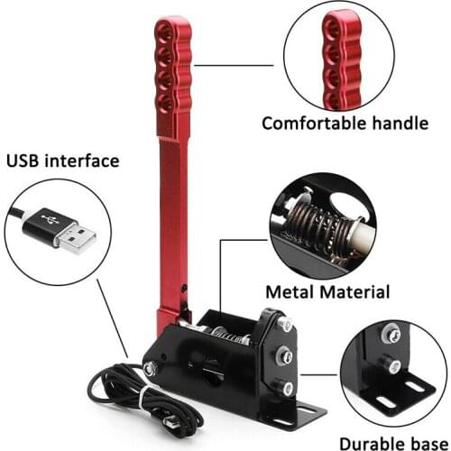 USB SIM Handbrake Drift PC For Racing Games G25 G27 G29 T500 Dirt Rally 14Bit