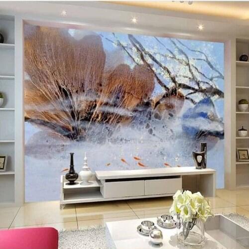 Wellyu Custom large - scale murals unique every year more than abstract landscape painting art background wall n wallpaper