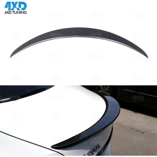 For Mercedes Carbon Fiber Rear Spoiler Trunk Wing W205 Coupe C200 C300 C180 C Class AMG Style 2014 2015 2016 2017 2018 2019